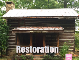 Historic Log Cabin Restoration  Elmore County, Alabama